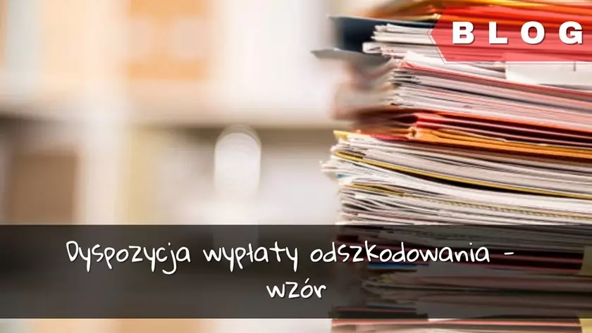 dyspozycja wypłaty odszkodowania